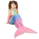 Cobertor de cauda de sereia Catalonia Kids Rainbow Ombre Plush
