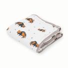 Cobertor de edredão Little Unicorn Bison Algodão Musselina 120x120cm