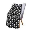 Cobertor De Flanela Preto Para Sofá, Escritório, Cama, Viagem, Camping, Uso Em Quatro Estações Cobertor De Flanela Preto Para Sofá, Escritório, Cama, Viagem, Camping, Uso Em Quatro Estações