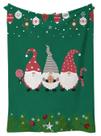 Cobertor de flanela Soft Christmas Elfs Pattern 300g