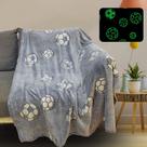 Cobertor de futebol qiujonvy 50x60 Soft Plush Glow-in-Dark