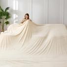 Cobertor de grandes dimensões COOVA 305x305 cm Soft Cozy Warm Beige