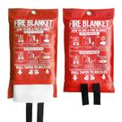 Cobertor de incêndio King Too Size Fiberglass Emergency 40x40cm, pacote com 2