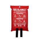 Cobertor de incêndio WUERLI de fibra de vidro de emergência 47x71cm para acampar
