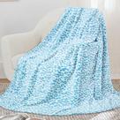Cobertor de lã SEEGU leve azul celeste 130x150cm