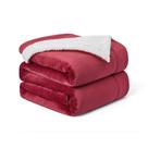 Cobertor de lã Sherpa Walensee King Size 275x230cm vermelho