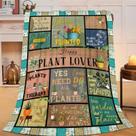 Cobertor de lã Trulave Plant Gardening Presentes para mulheres 125x100cm