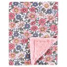 Cobertor de pelúcia Hudson Baby floral rosa azul 76x102 cm
