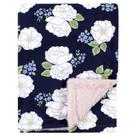 Cobertor de pelúcia para bebês Hudson Baby White Peonies 76x102 cm