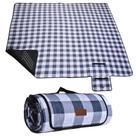 Cobertor de piquenique impermeável ao ar livre HX&OD 200x150 cm cinza