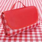 Cobertor de piquenique LRUUIDDE Extra Large Impermeável Tapete de Areia Vermelho