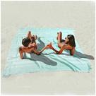 Cobertor de praia Antfuny Turkish Cotton Boho Throw Aqua 180x180cm