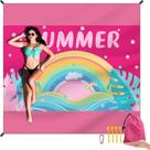 Cobertor de praia DPWCVM impermeável à prova de areia 200x210 cm rosa