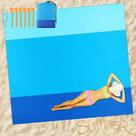 Cobertor de praia extra grande Drydiet 300x280 cm à prova de areia à prova de água Cobertor de praia extra grande Drydiet 300x280 cm à prova de areia à prova de água