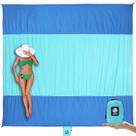Cobertor de praia WEKAPO à prova de areia, nylon de secagem rápida 210x210cm