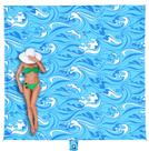 Cobertor de praia WEKAPO impermeável à prova de areia 335x274cm