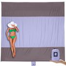 Cobertor de praia WEKAPO Sandproof Extra Grande Roxo 2,8x3m