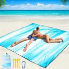 Cobertor de praia WIWIGO impermeável à prova de areia 200x210 cm