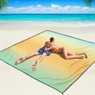 Cobertor de praia WIWIGO impermeável à prova de areia 200x211 cm