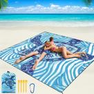 Cobertor de praia WIWIGO impermeável à prova de areia 201x211 cm