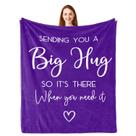 Cobertor de presente Pubrave Inspirational Hug Love Purple 150x125cm Cobertor de presente Pubrave Inspirational Hug Love Purple 150x125cm