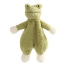 Cobertor de segurança Apricot Lamb Green Frog Plush 25 cm Baby