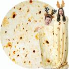 Cobertor de tortilha de burrito, presentes de elefante branco para crianças, coisas úteis para adultos, adolescentes, cobertores de taco, embrulhe Boy Girl Party Novelty Gag Pets, lã macia, 61 polegadas Cobertor de tortilha de burrito, presentes de elefante branco para crianças, coisas úteis para adultos, adolescentes, cobertores de taco, embrulhe Boy Girl Party Novelty Gag Pets, lã macia, 61 polegadas