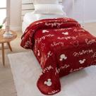 Cobertor Disney Raschel Plus Mickey e Minnie Solteiro 1,50 x 2,00 Jolitex