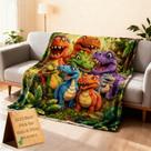 Cobertor Dojavop Dinosaur Flannel ultramacio para crianças/adultos