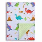 Cobertor Donsonny Dinosaur impresso 76x102 cm Soft Minky