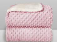 Cobertor Dots Plush com Sherpam Laço Bebê