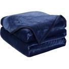 Cobertor Easeland Warm Fuzzy Microplush leve azul escuro