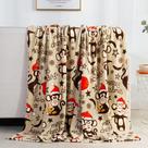 Cobertor Elegant Comfort 127x152cm Velvet Soft Christmas Print