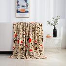 Cobertor Elegant Comfort Monkey estampado em lã 127x152cm