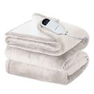 Cobertor Elétrico Bedsure Creme - Aquecido, Flanela, Tamanho Queen Cobertor Elétrico Bedsure Creme - Aquecido, Flanela, Tamanho Queen