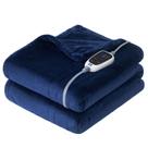 Cobertor elétrico Throw SEALY Soft Flannel Navy 50x60in