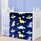 Cobertor Etruria Baby Flannel Dino Baby Marinho Antialérgico