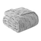 Cobertor exclusivo Mezcla Fleece para sofá 130 x 150 cm cinza claro Cobertor exclusivo Mezcla Fleece para sofá 130 x 150 cm cinza claro