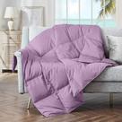Cobertor Feather Down Throw puredown Lightweight Lavender