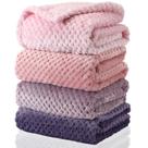 Cobertor felpudo para bebês Frienda para meninos e meninas 80 x 60 cm - rosa