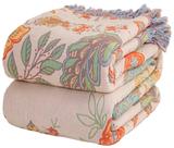 Cobertor Ffdshc Boho 100% algodão macio e aconchegante 230x250cm