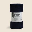 Cobertor Flannel Azul Marinho - ACASA