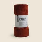 Cobertor Flannel Laranja- ACASA