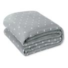 Cobertor flannel poa - casal - cinza - corttex