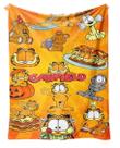 Cobertor Flannel Soft Anime Garfield com comida 300g Cobertor Flannel Soft Anime Garfield com comida 300g