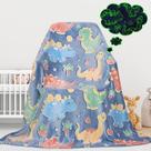 Cobertor Gdindff Cute Kids Glow in The Dark Dinosaur 150x200cm