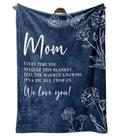 Cobertor Gilt-Glimmer, presente de aniversário para mamãe, 152 x 203 cm, flanela azul Cobertor Gilt-Glimmer, presente de aniversário para mamãe, 152 x 203 cm, flanela azul