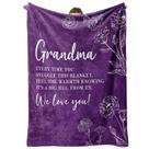 Cobertor GiltGlimmer Grandma 50x60cm Flanela roxa
