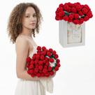 Cobertor HOYWOUL Flower Bouquet, presente romântico para mamãe, vermelho