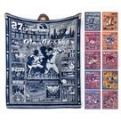 Cobertor HTAPCHLY New York Baseball City Team Color Plush